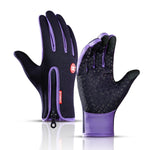 Winter Warm Touch Screen Fishing Man Gloves Waterproof Women Ski Army Cycling  Windproof Non-Slip Fashion Black Gloves Lady